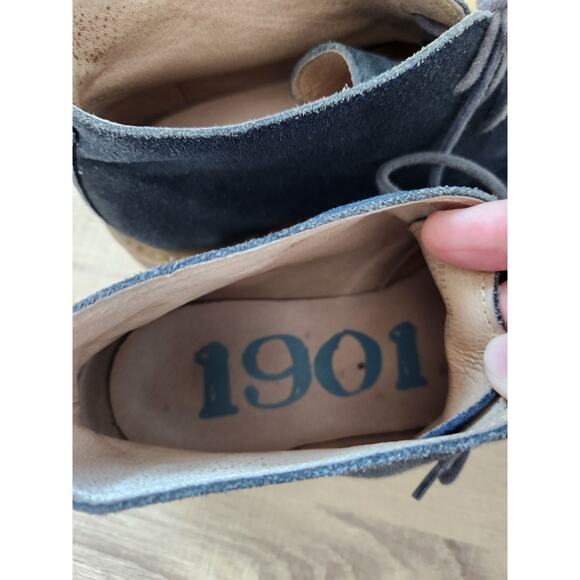 1901 Nordstrom Men's Size 11 Suede Leather Chukka Boots Blue Dress Shoes 170218 - Picture 8 of 13